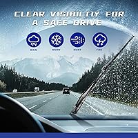 Vista 6 de Escobillas de limpiaparabrisas, para todas las estaciones, calidad del fabricante original del equipo, estables y silenciosas, 18 + 18 pulgadas