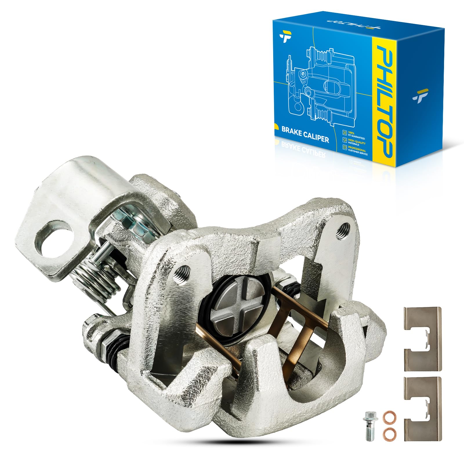 PHILTOP Rear Left Brake Caliper w/o Pads Compatible with 2006-2015 Civic