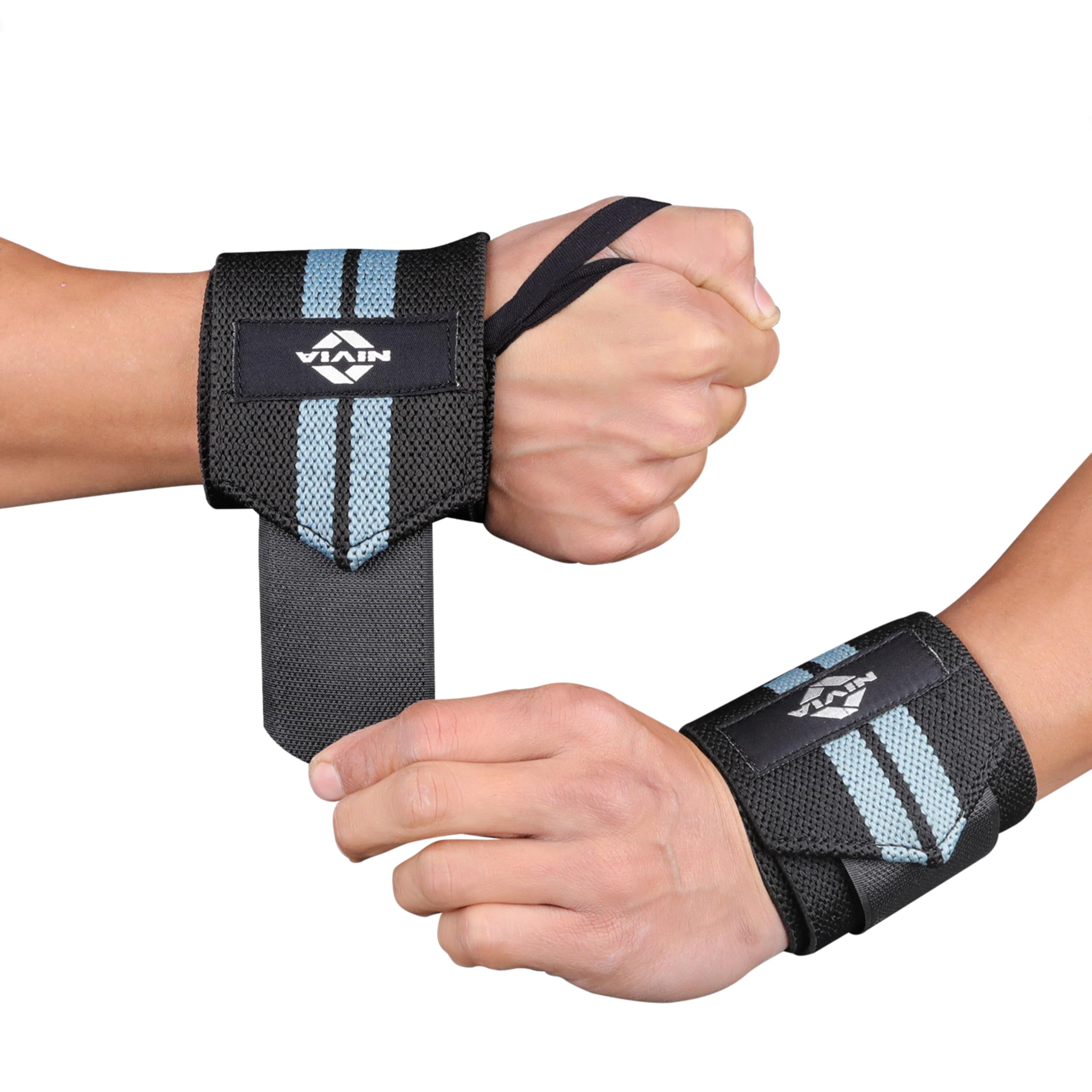 Nivia STRAP WEIGHT LIFTING WRIST SUPPORT BLACK - GREY, 11041BG