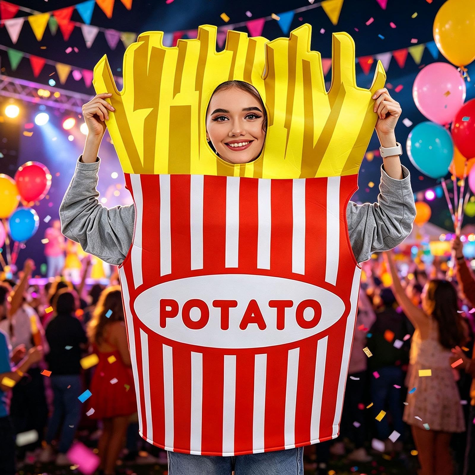 Halloween-Ketchup-Cosplay-Kostüm, Lebensmittelform, Karnevalskleidung