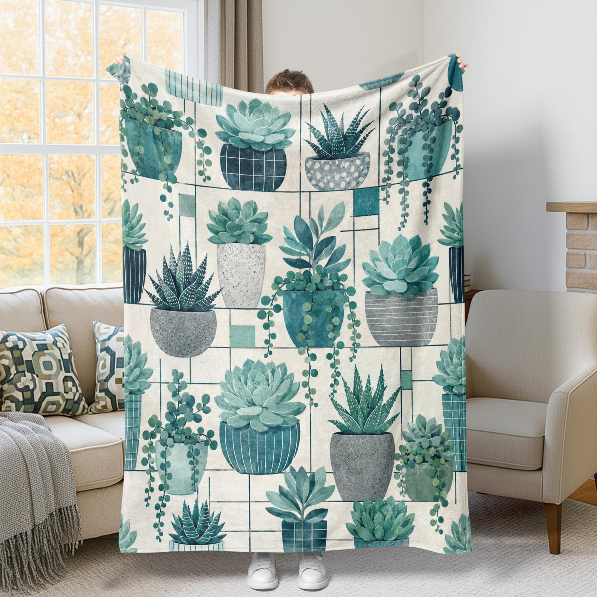 Couverture succulente douce anti-froid pour réchauffer vos pauses de travail au bureau ou au lit