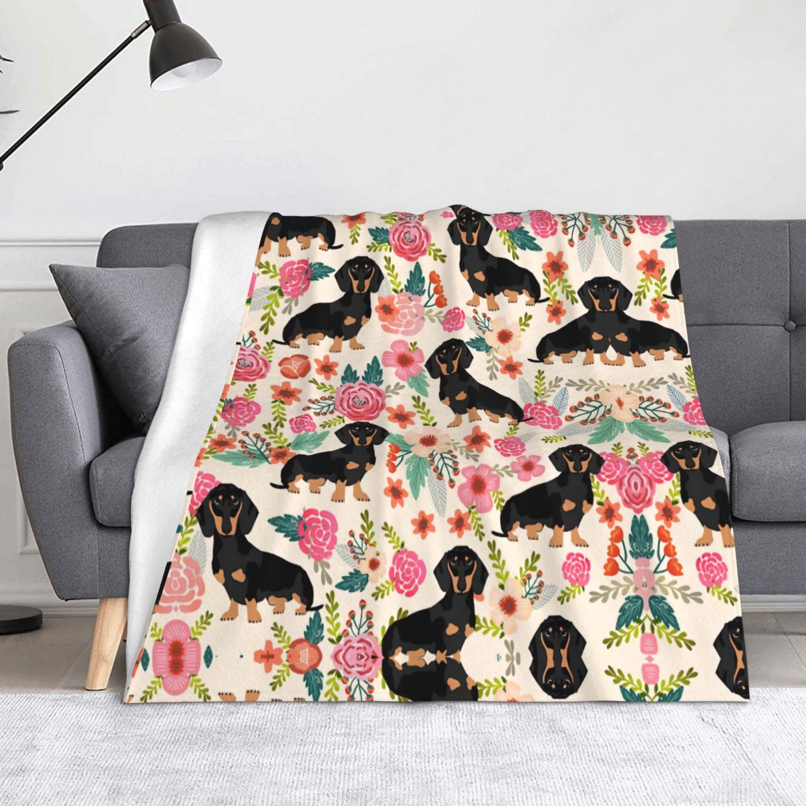 Couverture douillette pour chien contre les poils sur le canapé d'Halloween