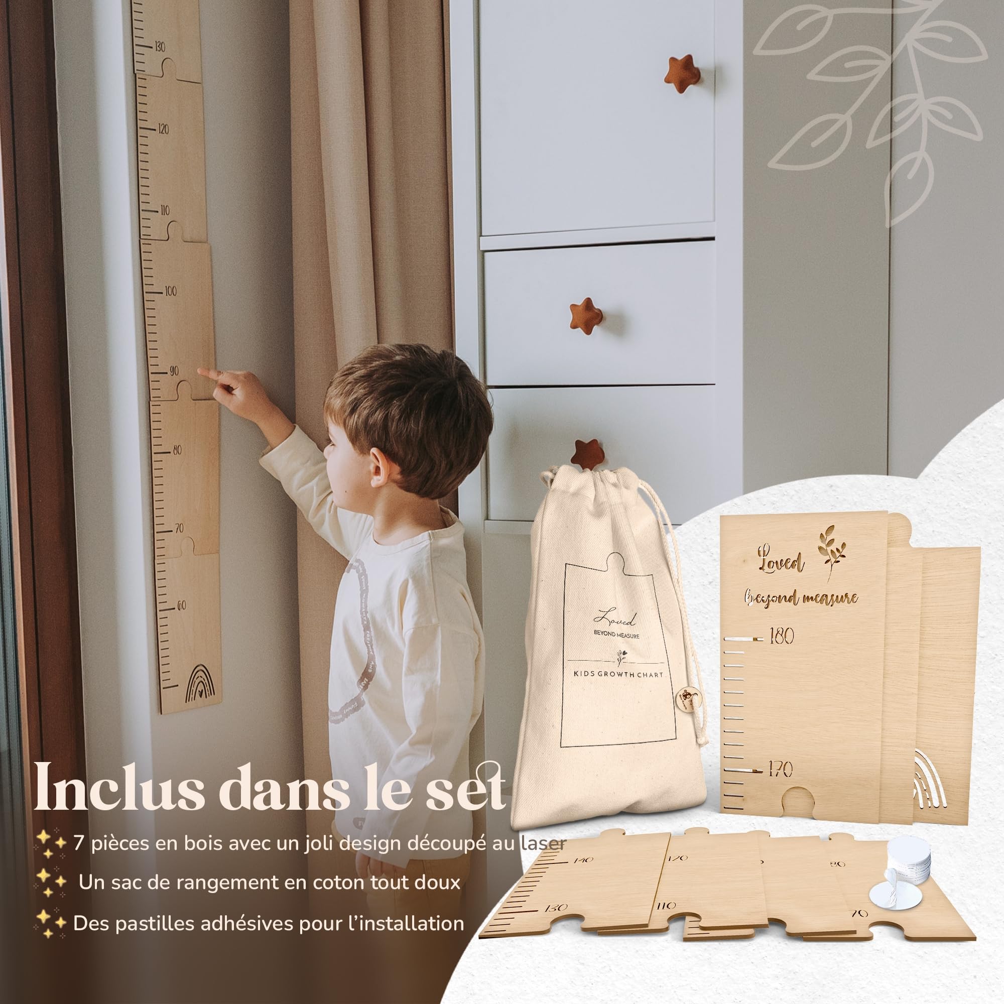 toise murale enfant (Loved beyond measure)