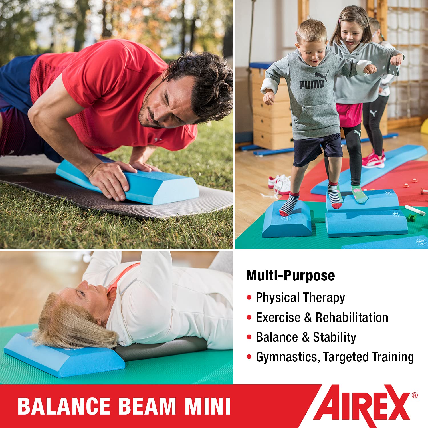 AIREX Balance-Beam Mini Bleu