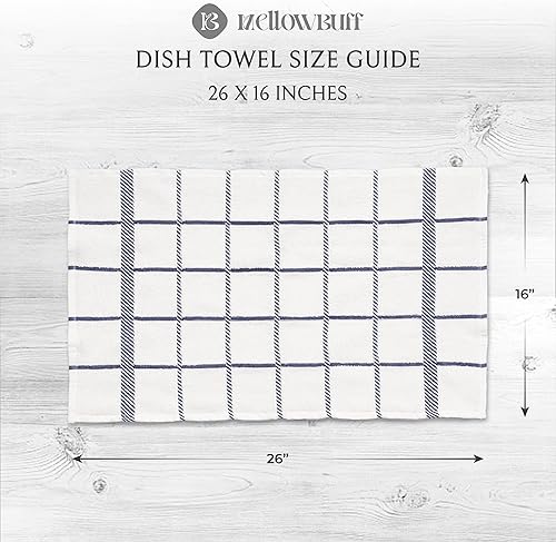 Miniatura 4 de Toallas de cocina de rizo 100% algodón, paquete de 4 cuadros, 16 x 26 pulgadas, toallas de cocina súper suaves y absorbentes, perfectas para