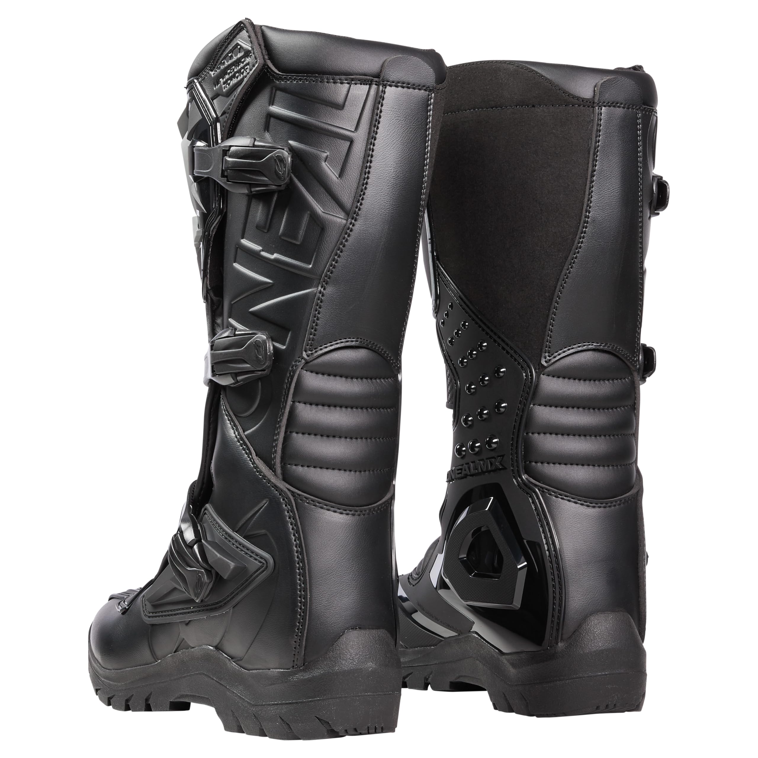 O'NEAL | Botas Motocross MX Enduro | Protección interna tobillo, pie y cambio, forro perforado | Botas RSX Adventure V.24 | Adulto | Negro
