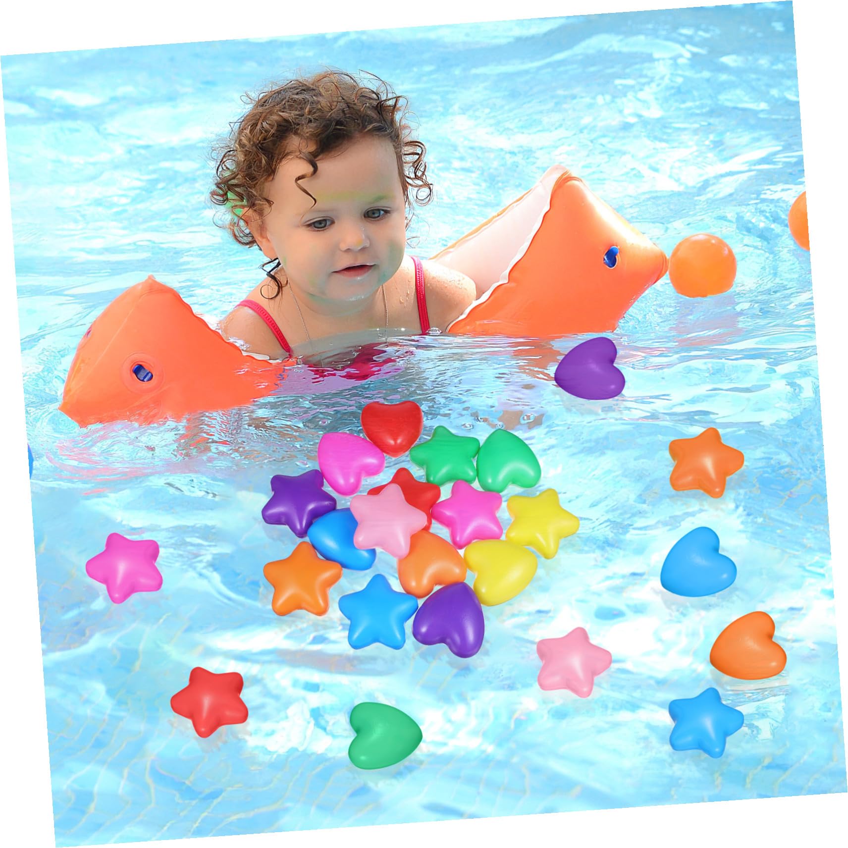 Palline a Stella per Piscina 100 Pezzi in Plastica per Bambini