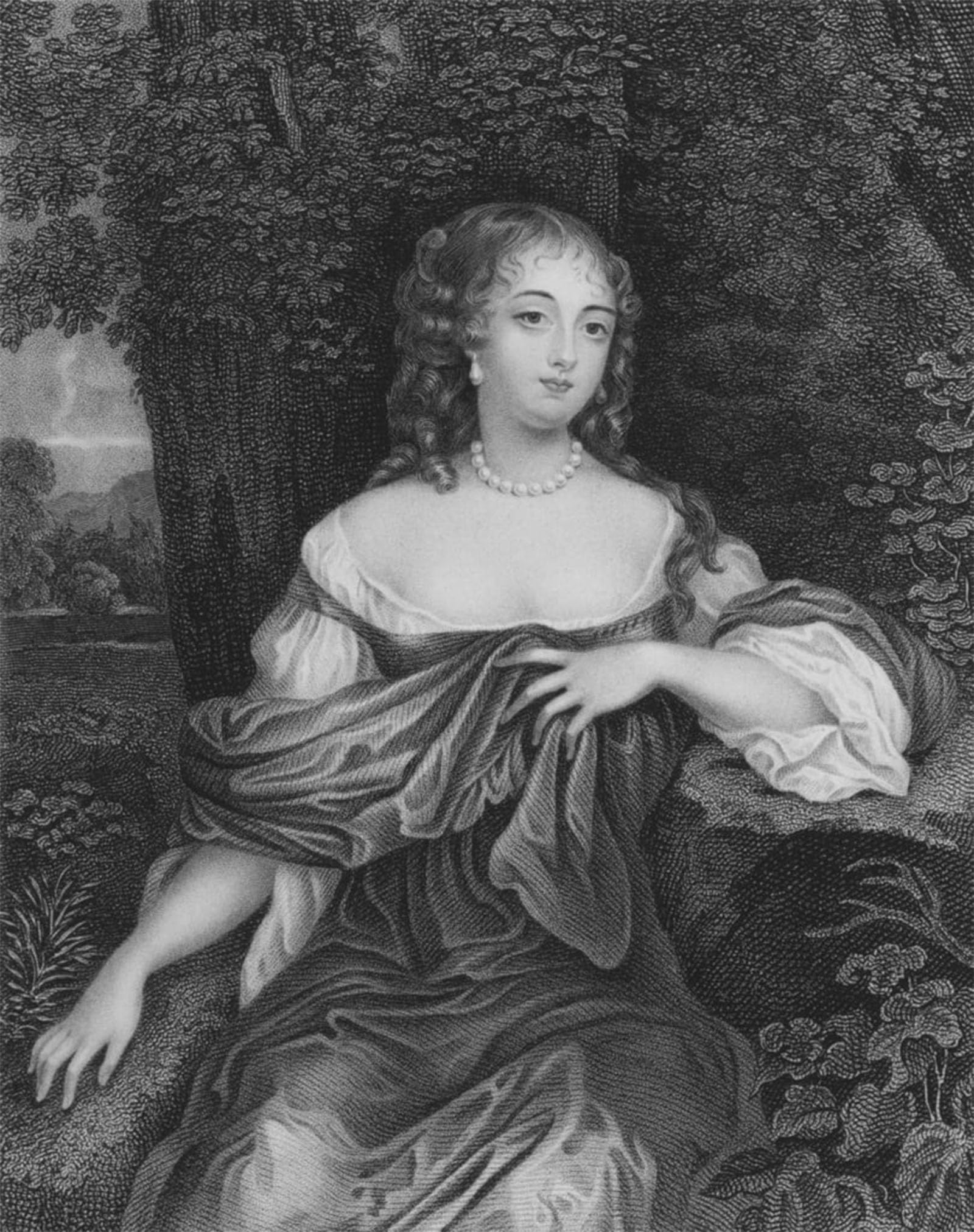Serendipitp No Frame Retro Picture Poster Wall Art Pictures Painting Anne Countess Of Southesk By Peter Lely Wall Art Canvas Print For Wall Decor 60X90cm