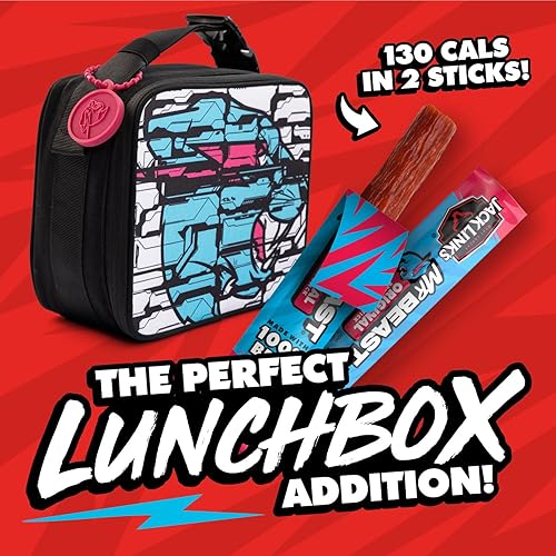 Miniatura 6 de Jack Link's x MrBeast - Mini palitos de carne originales  0.23 oz de proteína por 2 palitos envueltos individualmente, hechos con carne de res 100%