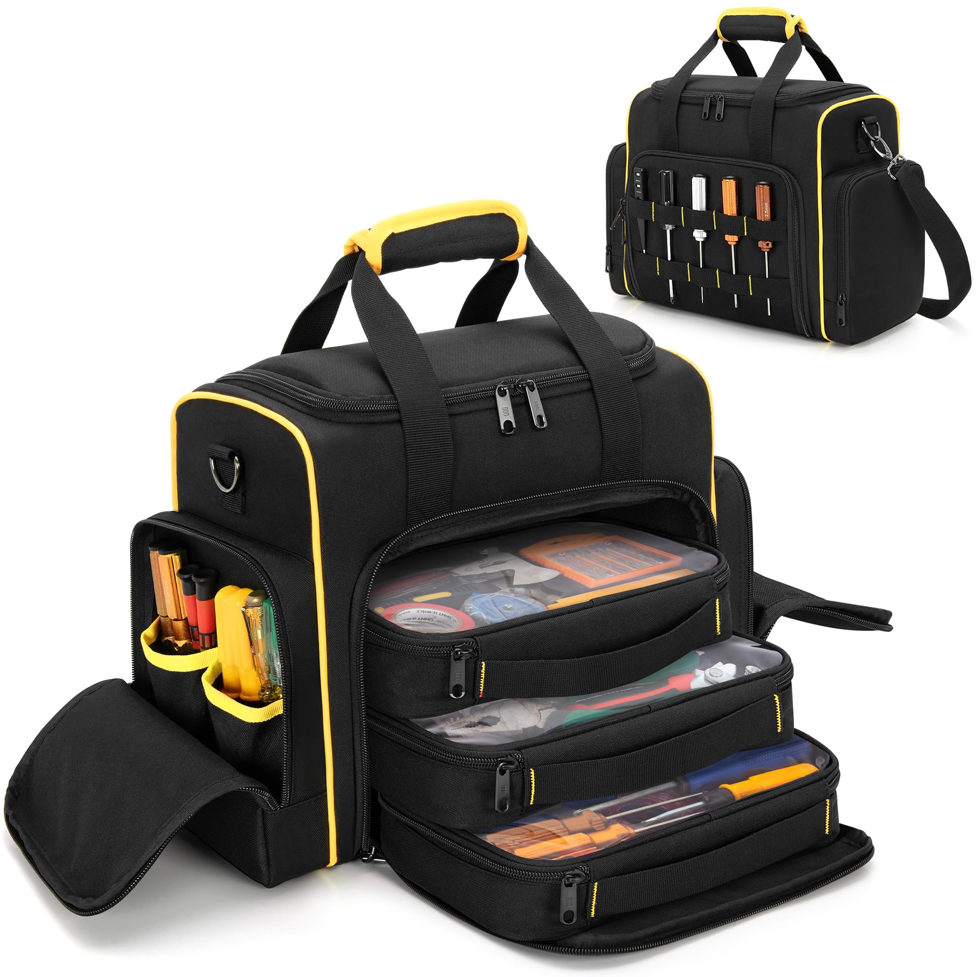 ◎SKINS 美品！ A400&ブラック/イエロー 2本セット！　size-M Marscamd Tool Bag with 3 Removable Cases, 2 Layers Tool Tote for