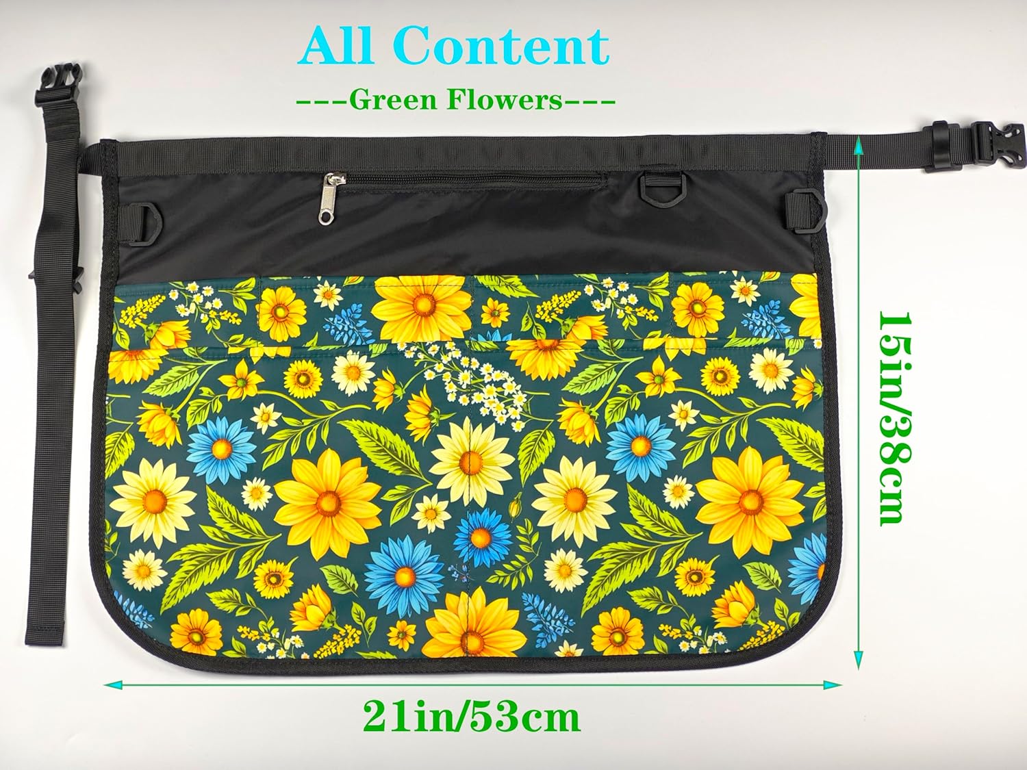 Garden Apron for Women with 7 Pocket,Half Florist Apron Harvesting Apron - Image 4