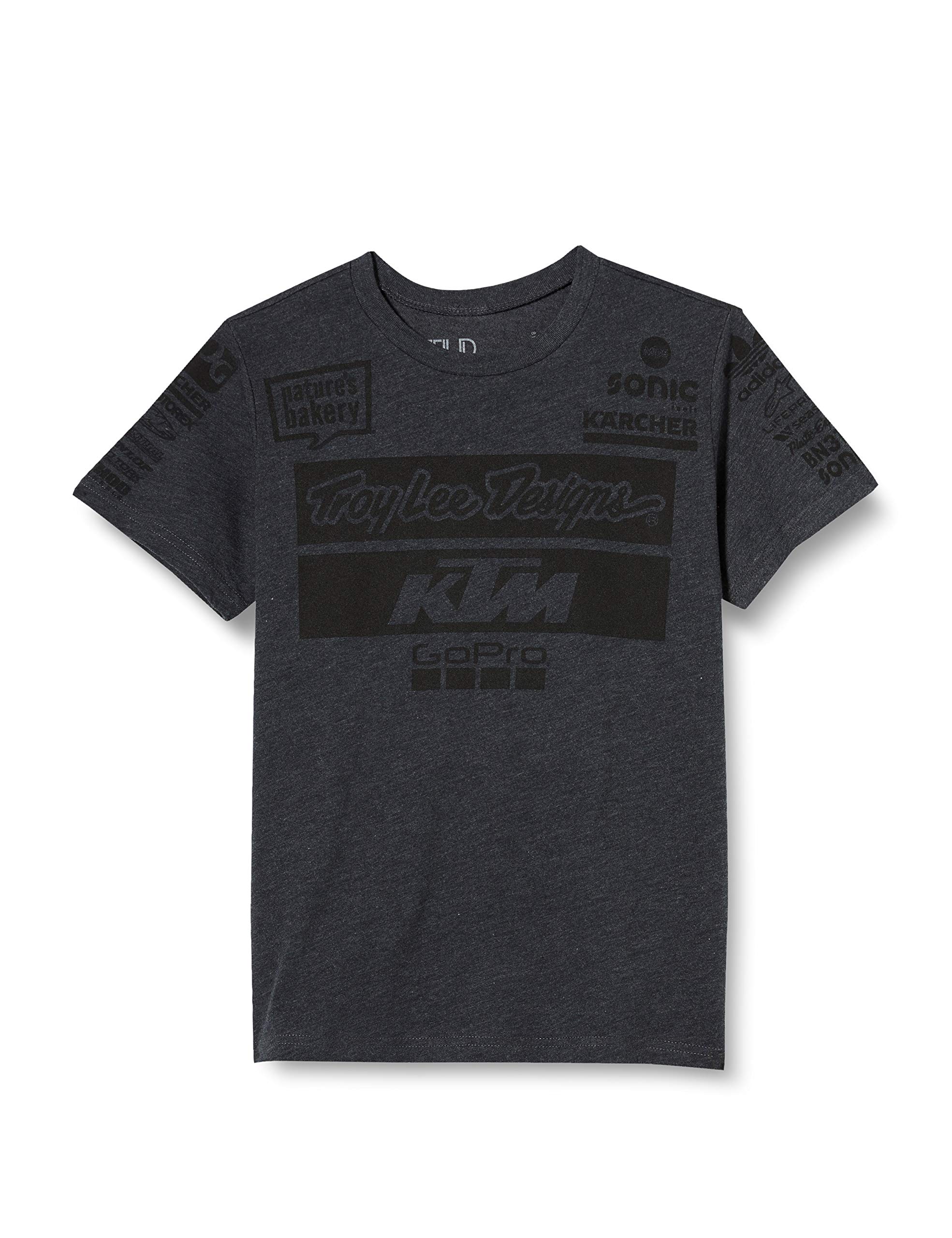 2019 Troy Lee Designs Adult KTM Team Shirts, Medium, Charcoal Heather