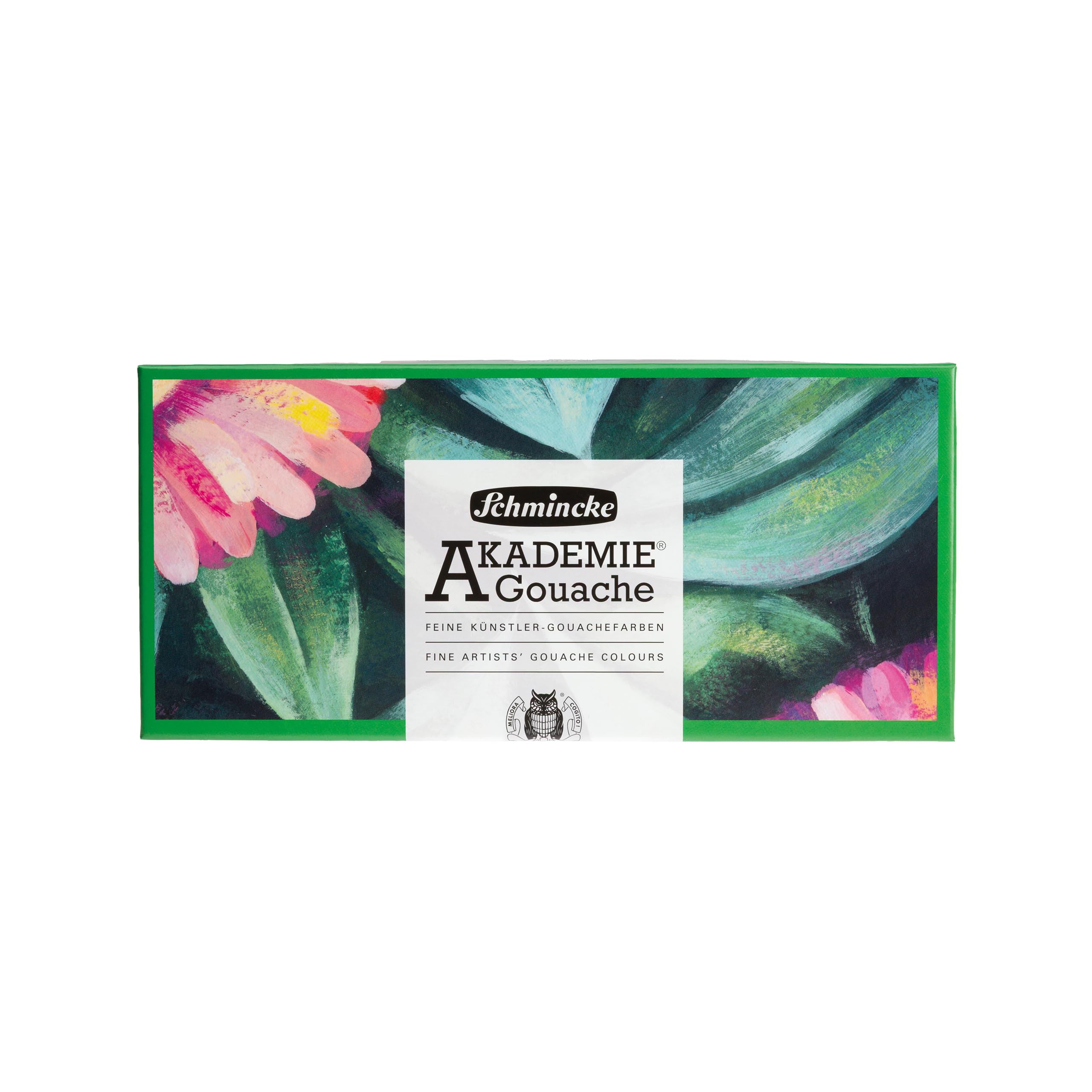 Schmincke Akademie Lot de 12 tubes de peinture Gouache en carton avec 12 tubes de 20 ml chacun, assortiment de base, peinture gouache fine, veloutée opaque, 72730097