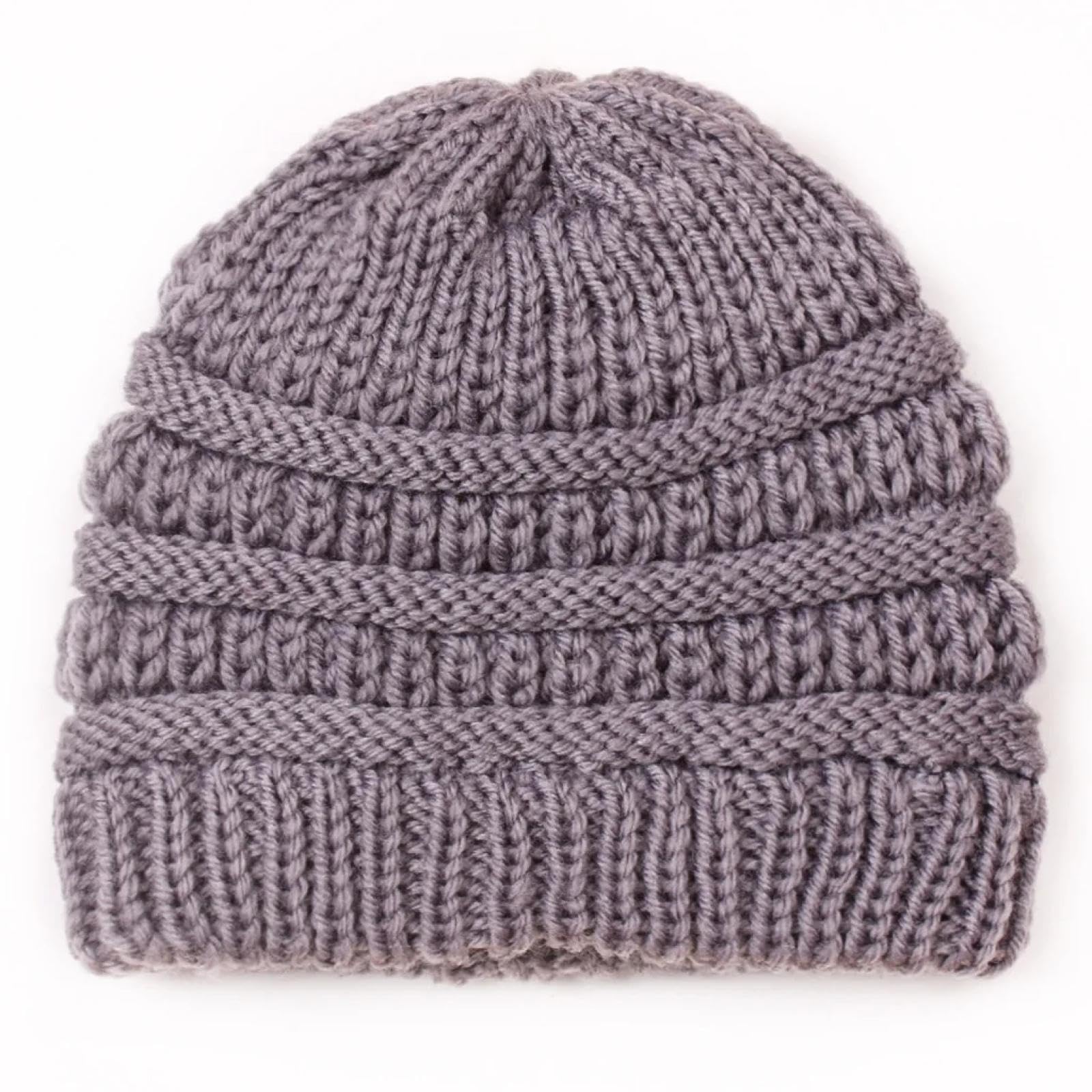 Casquettes Bonnets Chapeaux Bonnet Tricoté Nouveau-Né Chaud Épais Bonnet Chapeau Bébé Enfants Crochet Bonnet Enfants Chapeau 0-3 Ans