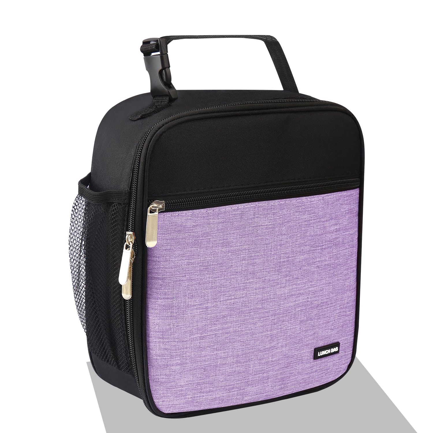 AYEANY Lunch box Lunch bag for men women Large capacity Lunchbox Reusable Lunch bags Insulated Lunch bag Lunch box cooler (Thicken light purple)