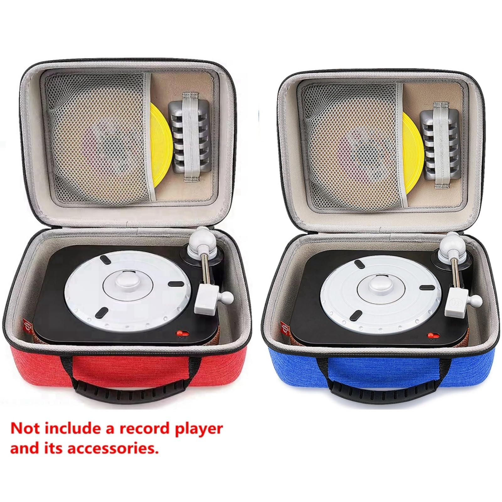 XBERSTAR Record Player Hard Case for Fisher-Price Rockin Record Player Carrying Bag Travel Storage Box, Red, Rockin Record Player Carrying Bag