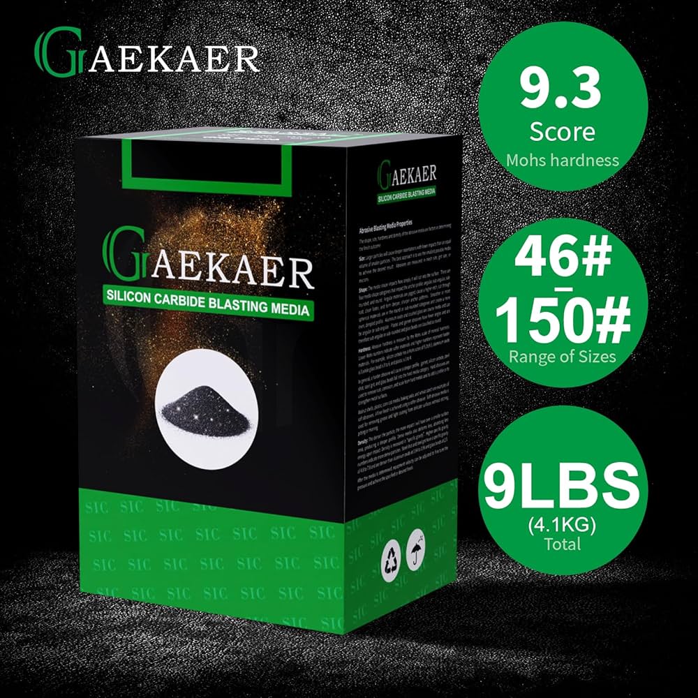 Amazon.co.jp: 炭化ケイ素サンドブラストメディア (#46-150Grit