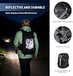 Origem Hydration Sac à dos 22L avec couverture de pluie & 3L Sac à dos de randonnée hydrofuge avec porte-serviettes, poche téléphonique et 10 Espaces de rangement pour le cyclisme, le trekking, le camping et la course
