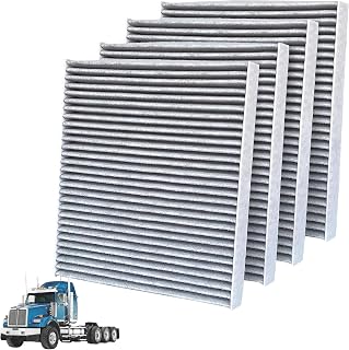 4 Pack Activated Carbon Cabin Air Filter for Kenworth T660 T680 T800 T880 & Peterbilt 567 579 | Replaces X1987001, AF55839, P640110, PA30093, 4070948C1, 24479