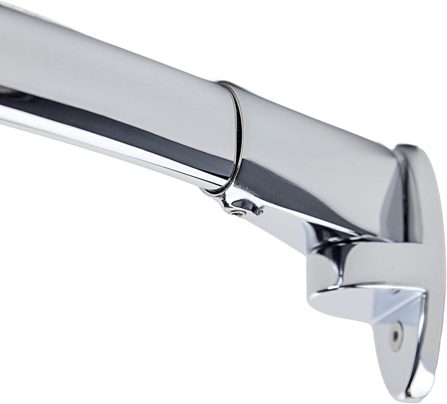 113-5SS Modern Curved Shower Rod, 5-Feet, Polished Chrome Finish