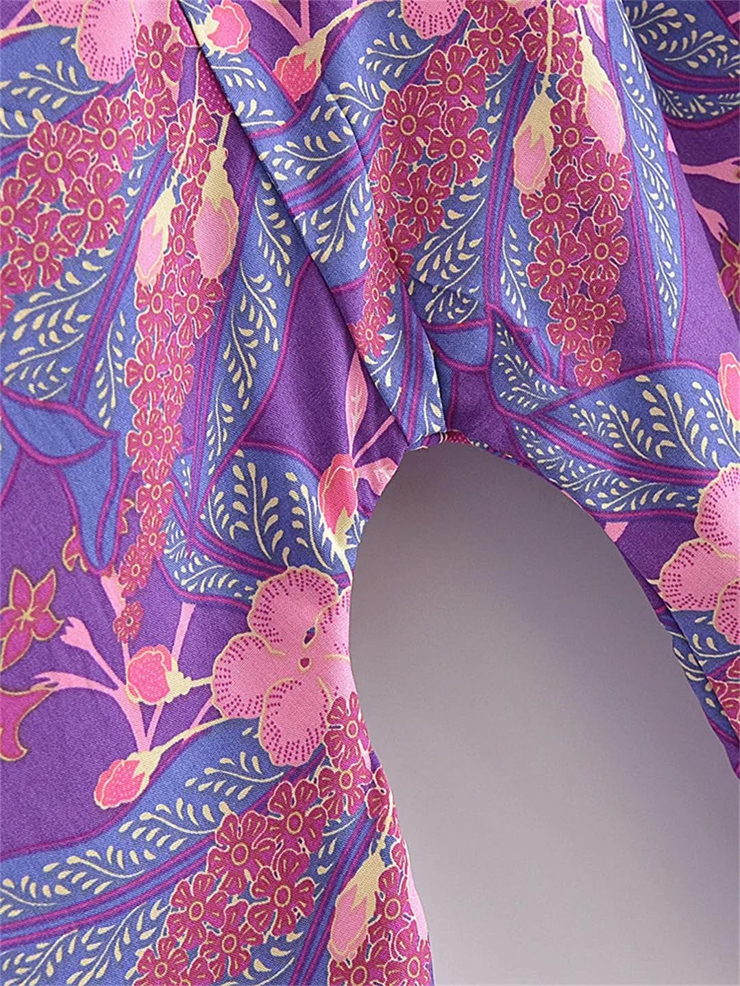 Disimlarl Costumi da bagno corti da donna kimono floreale maniche a pipistrello rayon bohemien bikini copricostume da spiaggia
