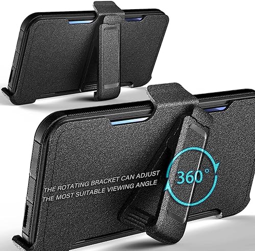 Miniatura 5 de NZND Funda para Motorola Edge Plus (2022) 5G 6.7 pulgadasEdge Plus 5G UW (2022) con protector de pantalla de vidrio templado, funda con clip para