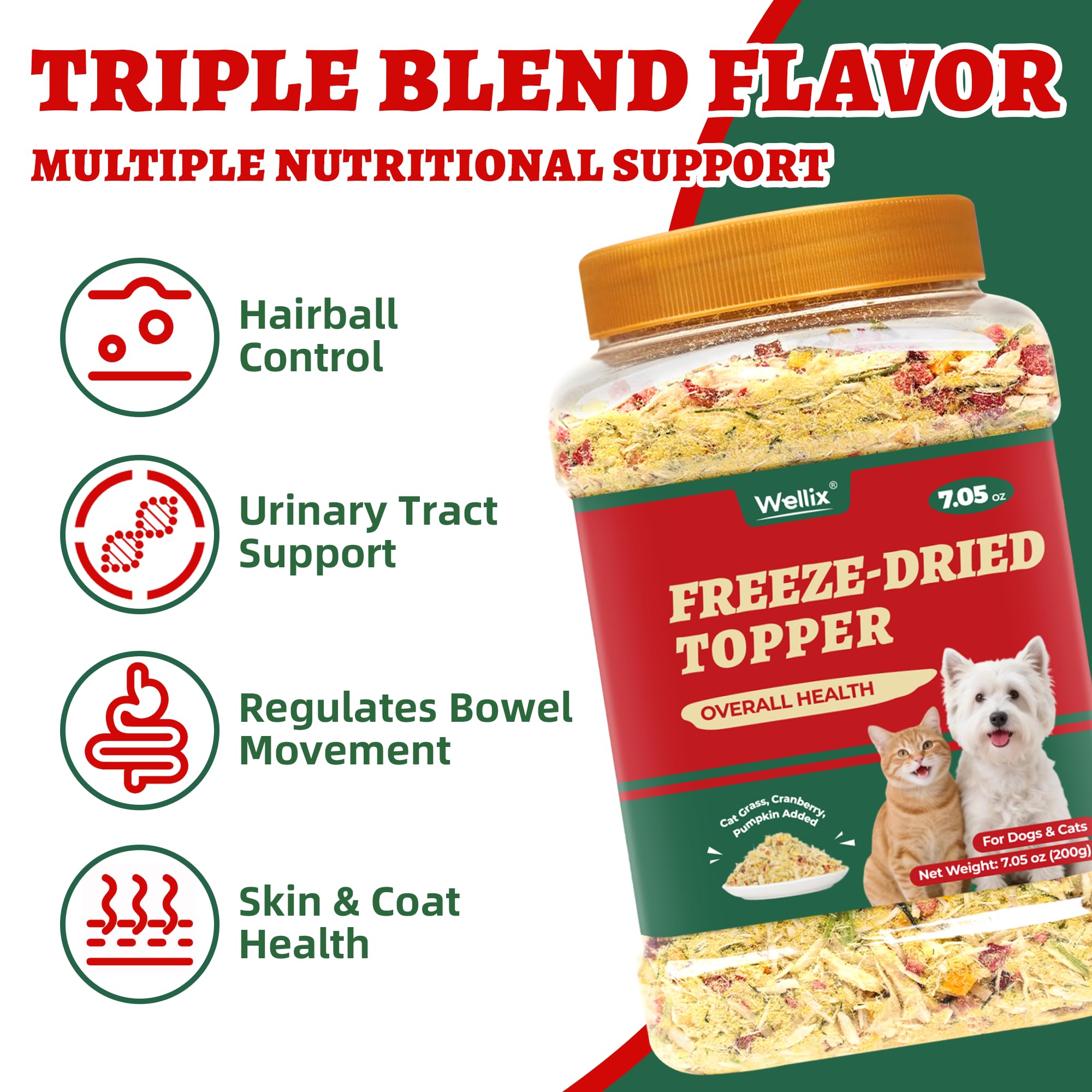 Amazon.com: Wellix Pet Freeze Dried Treats for Cats&Dogs - High