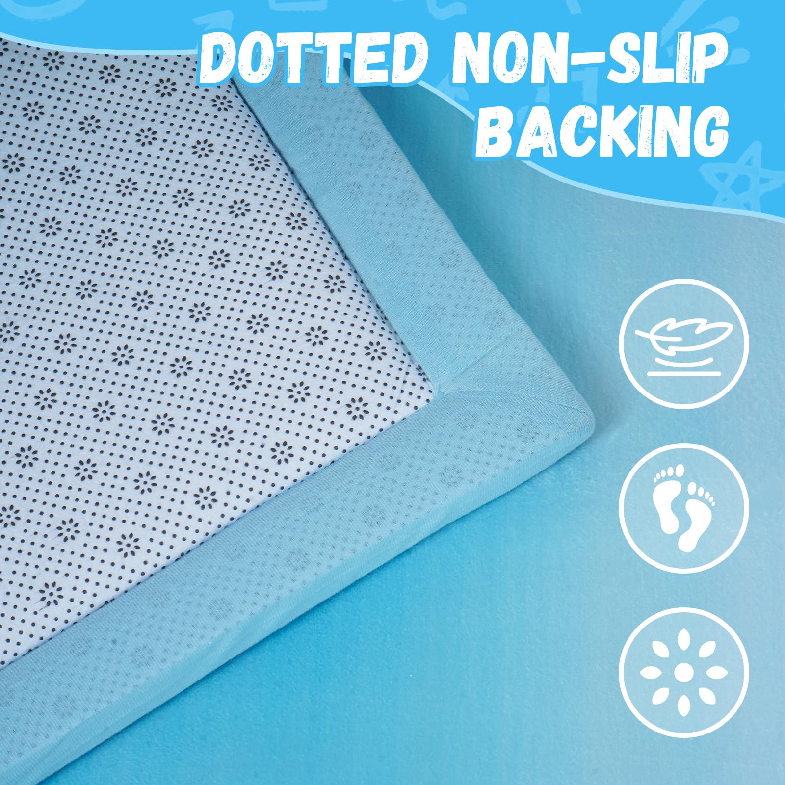 jxgzyy Grande tappetino da gioco per bambini, spessore 3 cm, in memory foam, con retro antiscivolo, super morbido, in velluto sintetico, tappeto per la cameretta dei bambini, 120 x 180 cm, colorato