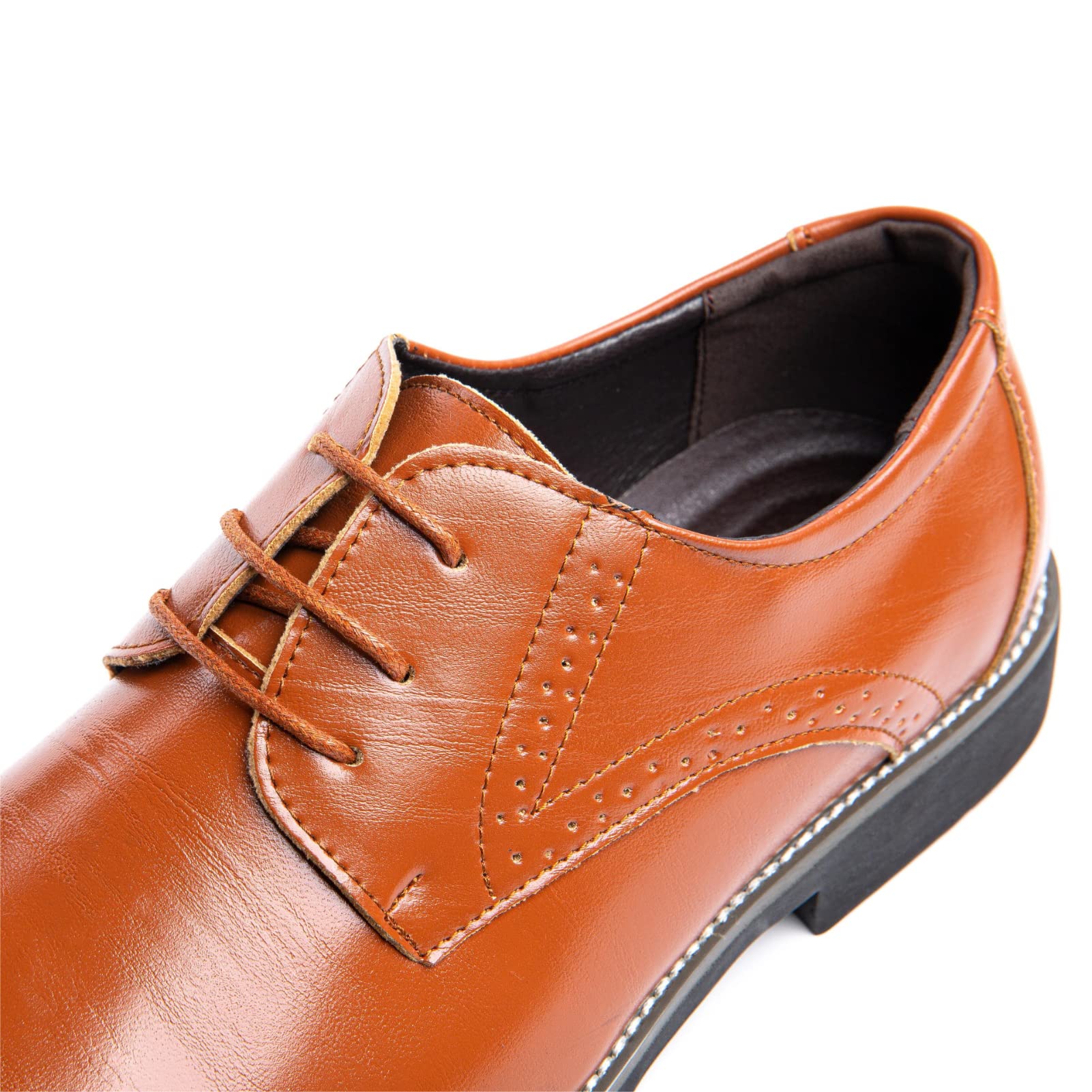 Męskie buty garniturowe Oxford Derby, buty skórzane, buty ślubne, sznurowane, biznesowe, klasyczne buty sznurowane, niebieskie, złote, szare, czerwone, czarne, brązowe, khaki, rozm. 37-48, Khaki 3, 42