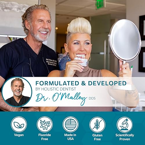 Miniatura 7 de Paquete de tratamiento de sensibilidad dental pasta de dientes remineralizante nano hidroxiapatita sin flúor y CrystLCare Biorreparative Dientes