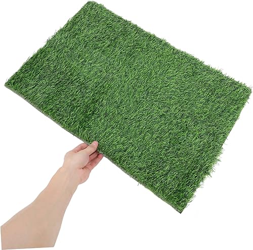 Miniatura 8 de Yardwe 5 tapetes para puerta al aire libre, césped falso, césped para puerta delantera, tapete para mascotas, tapete de césped sintético, tapete
