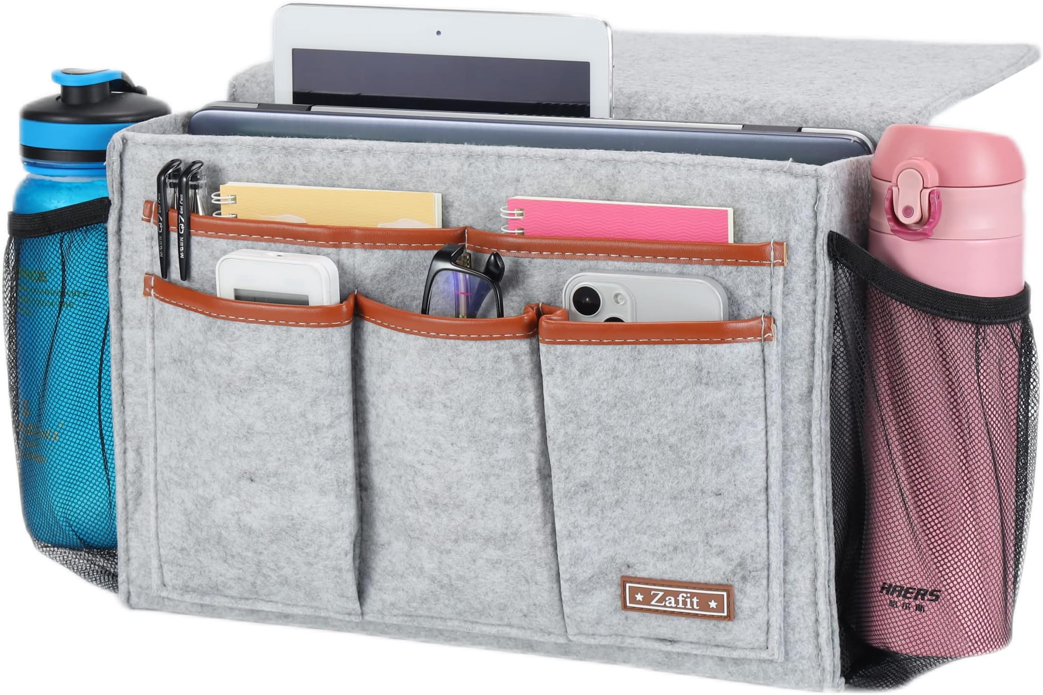 BlissTotes Bedside Caddy, Bedside Storage Organizer for