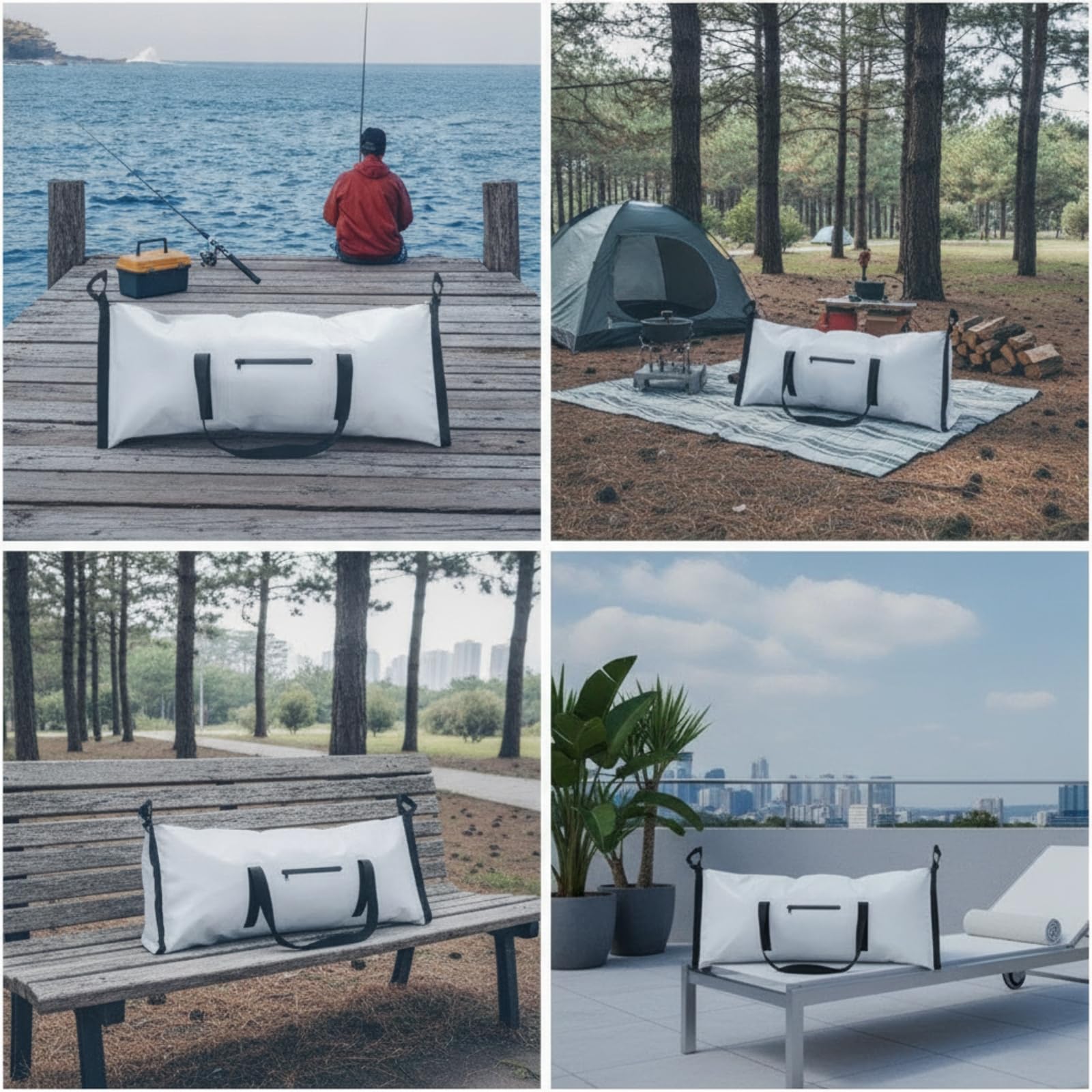 Contenedor Isotérmico de Pesca Bolsa Térmica Refrigeradora Nevera Portátil con Interior Sellado y Cierre Seguro Adecuado para Mantener de y Alimentos en Pesca Kayak y Playa