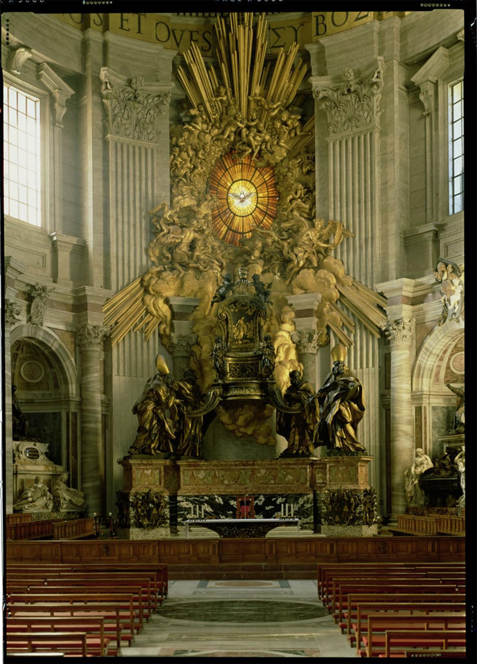 POSTERIIk Famous Print Pop Art Wall Art Graffiti the Chair of St Peter by Gian Lorenzo Bernini Art Prints for Home Decor 60x90cm