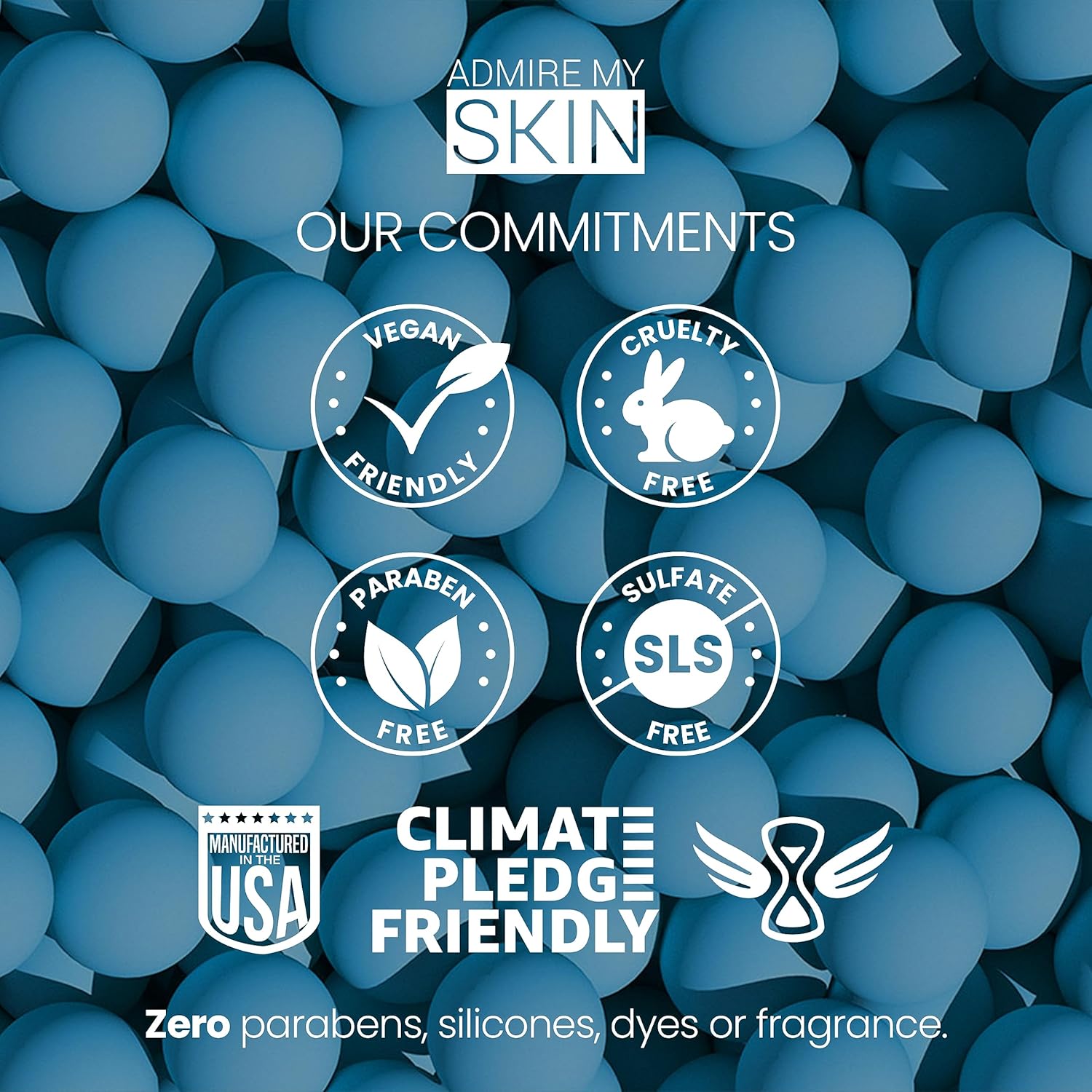 Admire My Skin Organic Polyglutamic Acid Facial Serum - Powerful Hydration & Anti Aging + Hyaluronic Acid + Propolis 1oz - Image 6