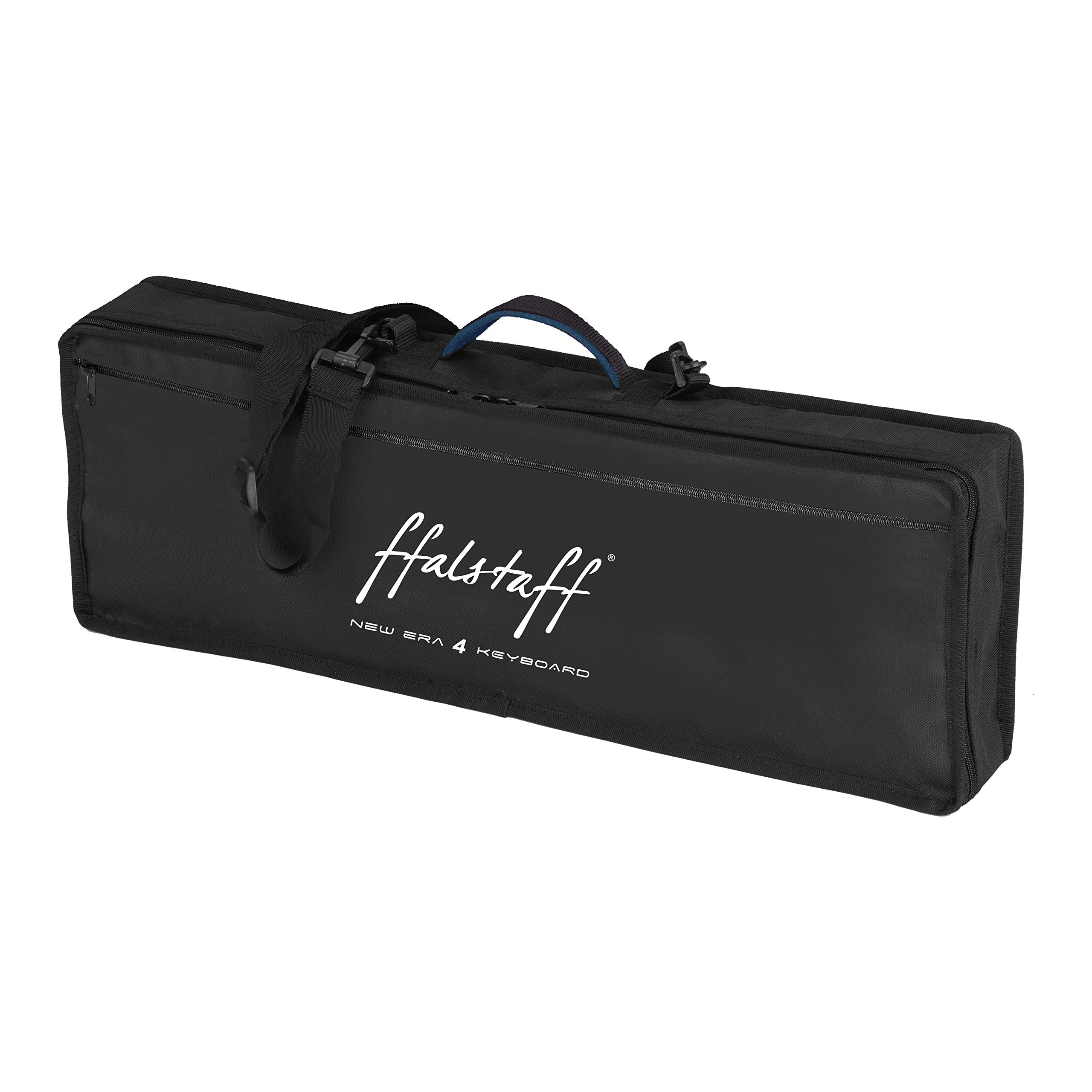 Kit Tastiera SA76 (Fondo Arancione) con Alimentatore, Borsa ffalstaff ® semirigida (Imbottitura 10 mm) con ampia Tasca Porta Spartiti e E-book "Suona la Tastiera"