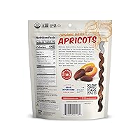 Vista 2 de Made In Nature Frutas secas orgánicas, albaricoques deshuesados, bolsas de 6 onzas (6 unidades) – bocadillo vegano sin OMG, sin sulfatar