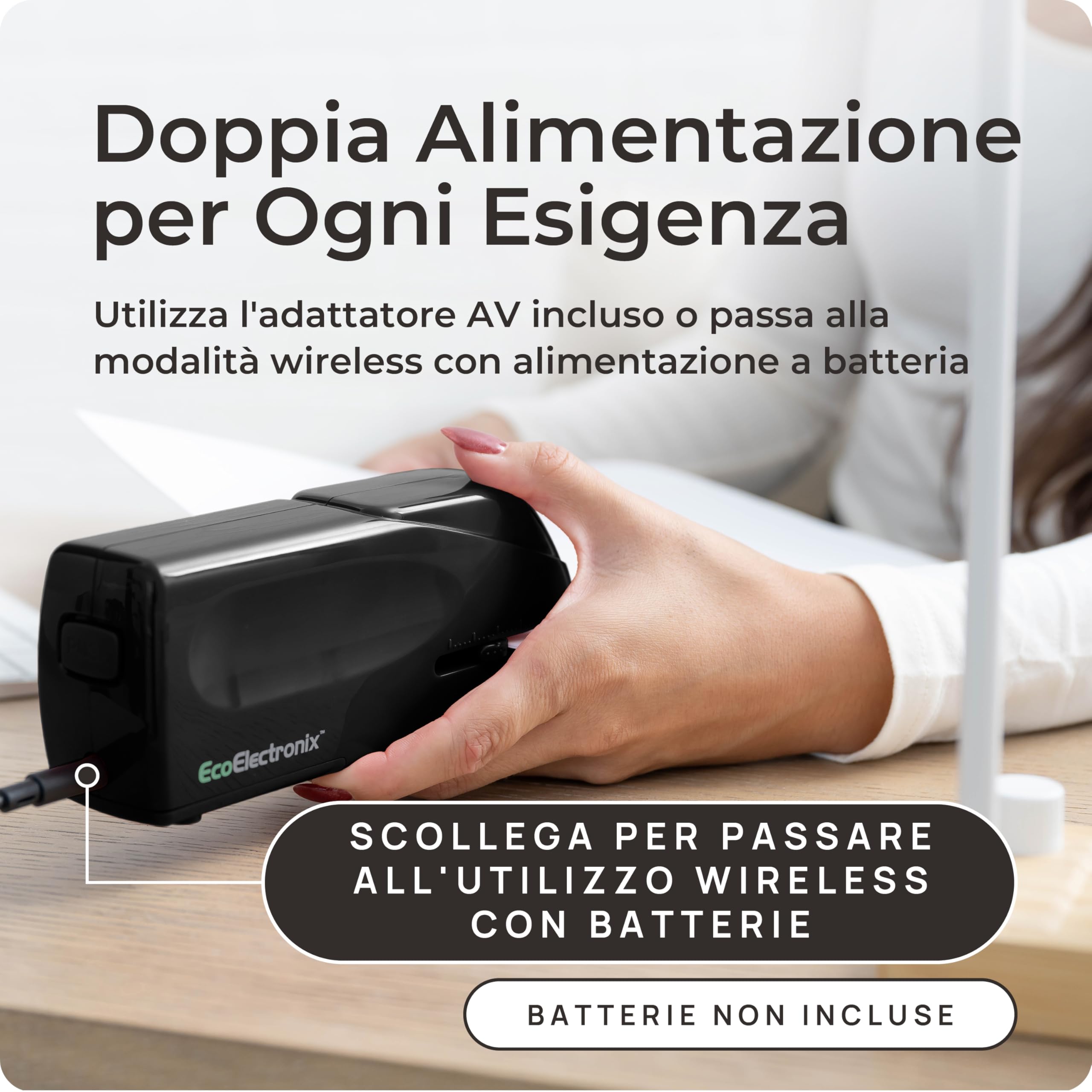 ex-25 Automatic Electric Stapler – Heavy Duty no-jam 25-sheet ufficio pinzatrice & # X272E; incluso adattatore di alimentazione ca + garanzia Black