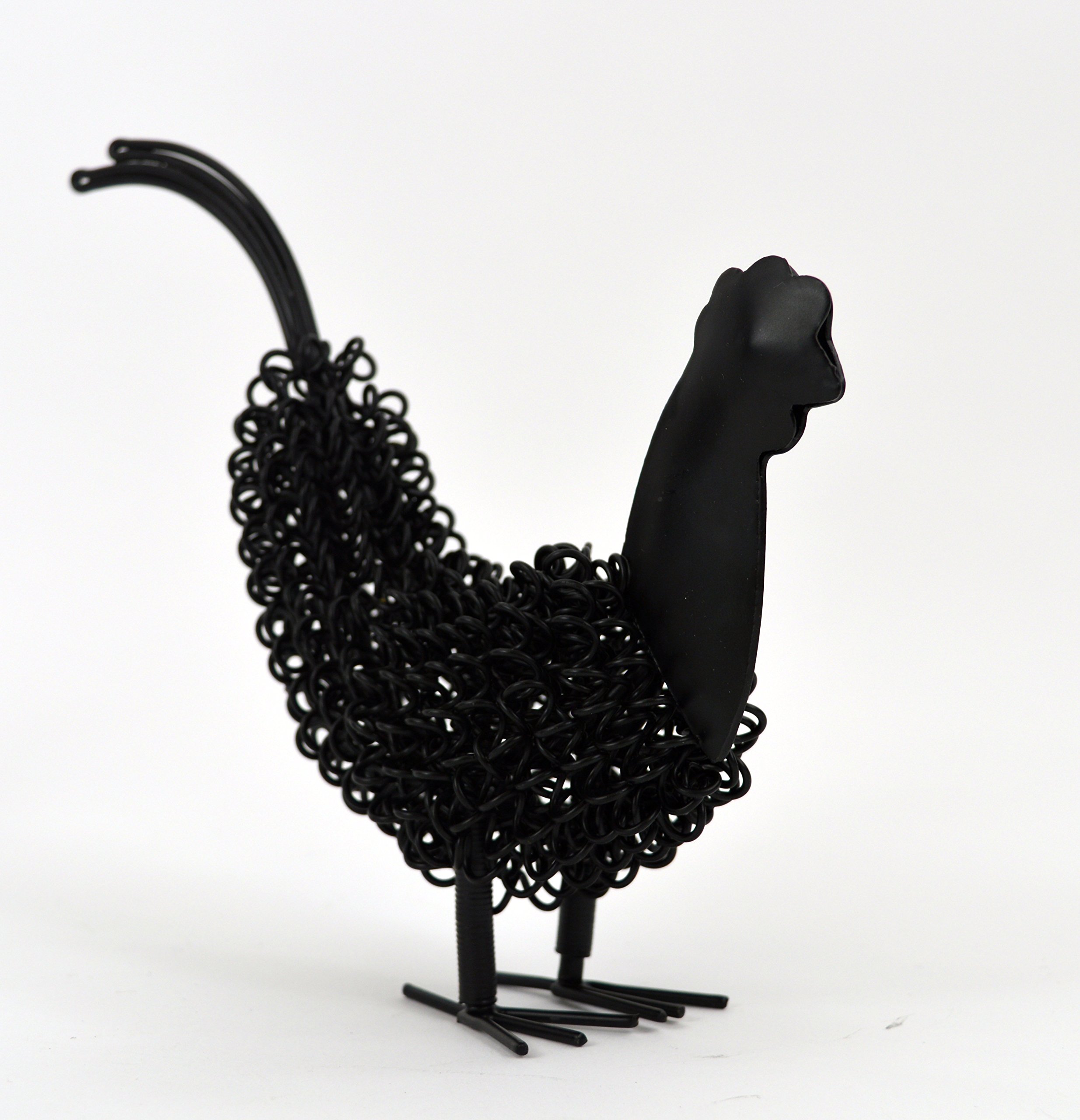 Black Country Metal Works Black The Farmyard - Collection Of Twisted Wire Farmyard Sculptures (Rooster, )