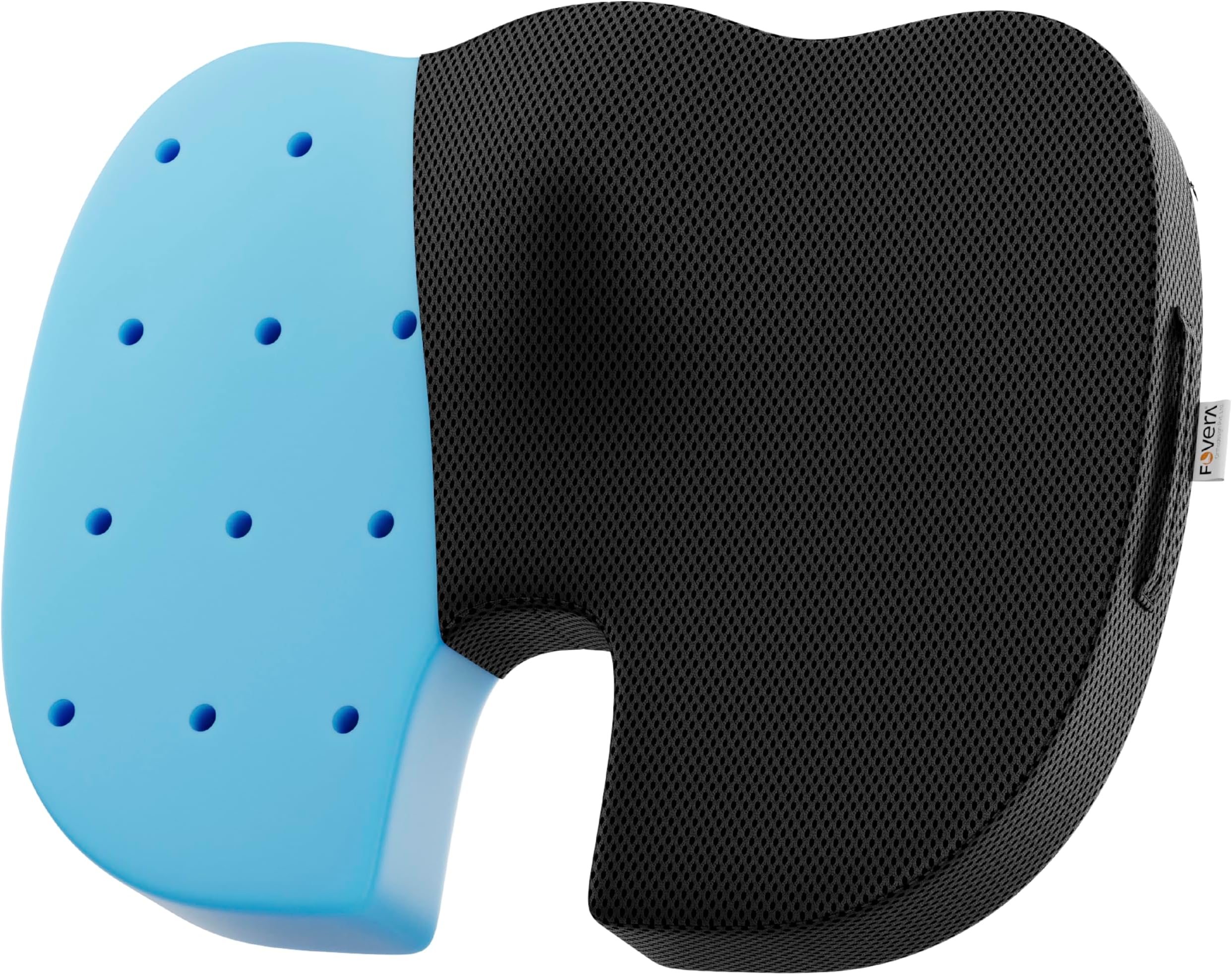 Orthopedic Coccyx Cushion, Seat Cushion for Chair, Car Seat Cushions, Memory Foam Sitting Pillow for Tailbone, Sciatica & Back Pain Relief (M-Below 65kg Wt, Mesh Black)