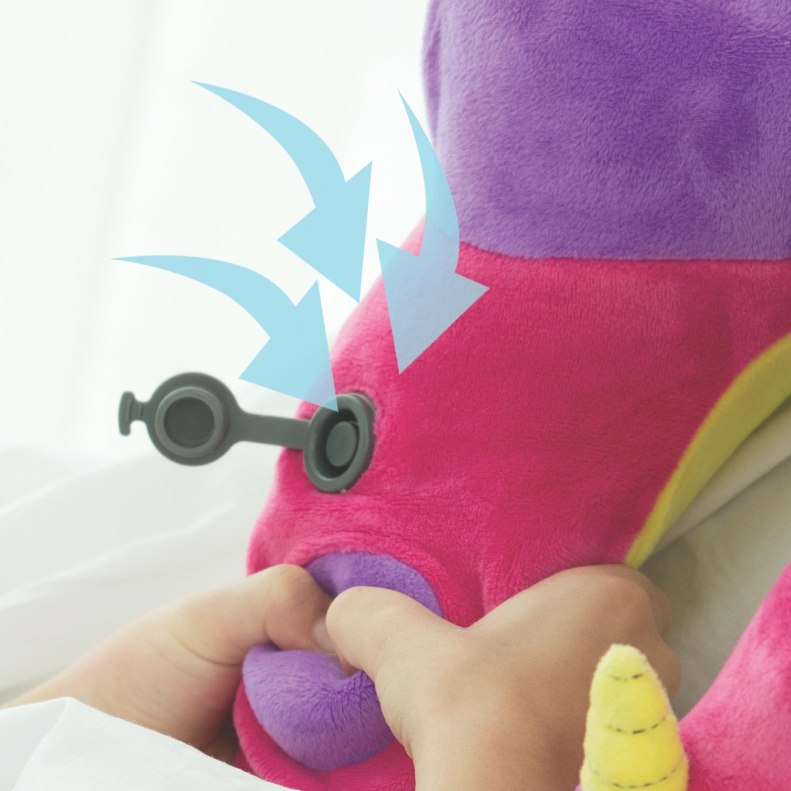Svizzera Award-Winning Unicorn Cuscino Gonfiabile per il collo con pompa brevettata 3D - per aereo, treno e auto