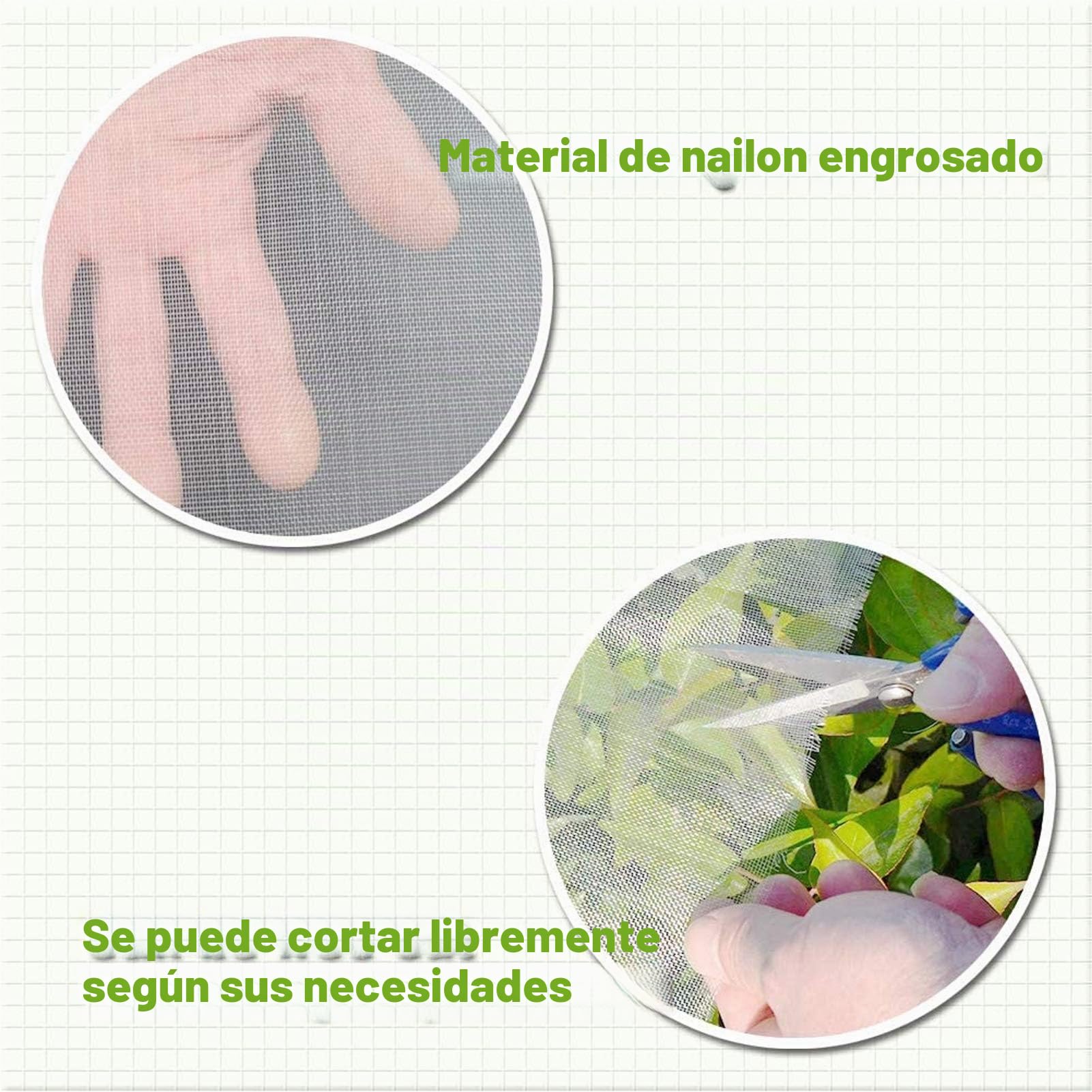 Red de protección de Insectos,Barrera para Proteger Plantas,malla antiinsectos,para proteger plantas flores frutas,Red de protección Flores Frutas y Verduras en el jardín (3 * 10)