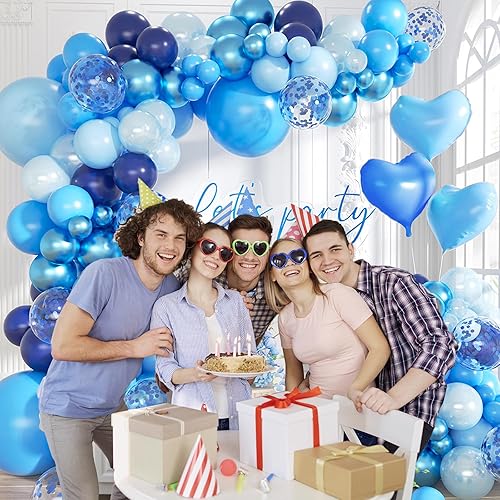 Miniatura 7 de Futureferry Kit de arco de guirnalda de globos 116 globos blancos y dorados boda cumpleaños despedida de soltera compromiso aniversario fiesta telón