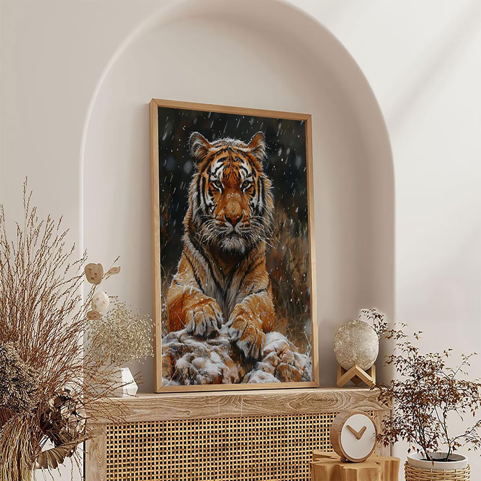 5D DIY diamentowe malowanie tygrysem, diamentowe malowanie pełny zestaw dla zwierząt, kreatywne hobby kryształowe diamenty dla dorosłych, haft krzyżykowy rękodzieło, obrazy z koralikami na prezent 100