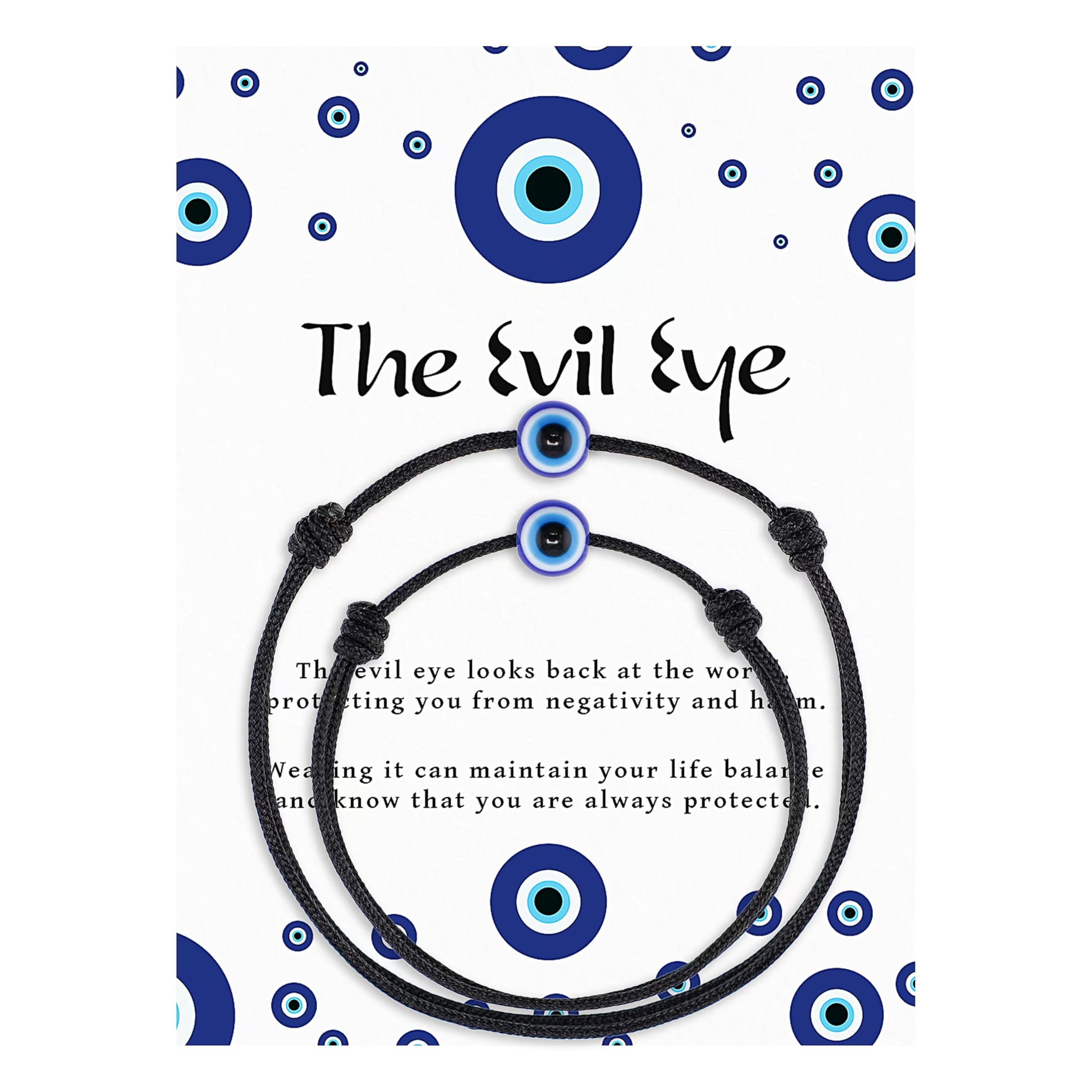 Lameybrt Evil Eye red string Bracelet Kit with Charms Adjustable OJO protection Bracelet for Women