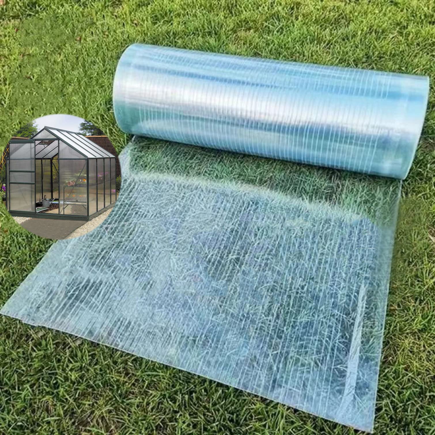 Lámina de policarbonato para techos de 1mm transparente y protector