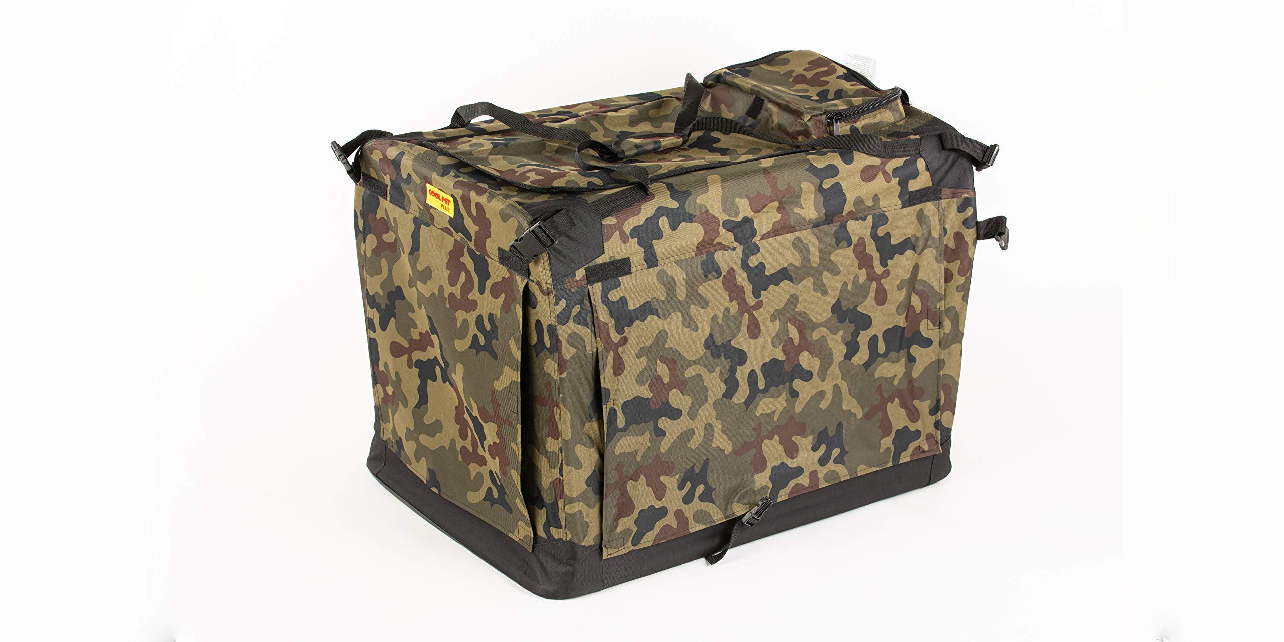 COOL PET Hundetransportbox 102 * 69 * 80cm 3XL, Hundetasche, Autobox, Hundebox, Faltbare Transportbox, Box (Camouflage)