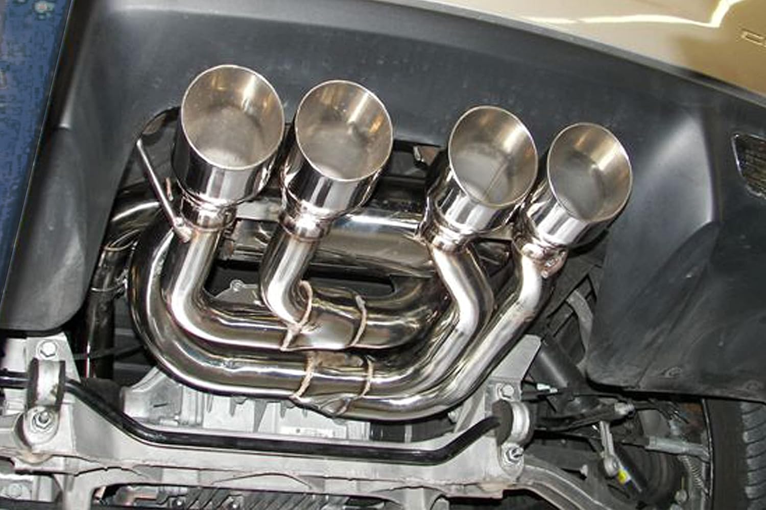 NXT Step Performance Axle Back Exhaust System Compatible with 2005-2008 C6 Corvette EX3033