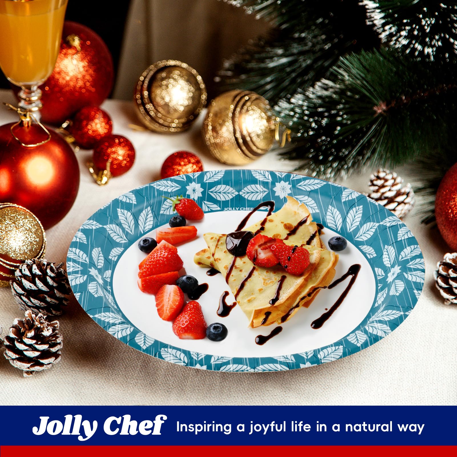Jolly Chef 10 Inch Disposable Plates - 140 Pack -4 Jolly Chef 10 Inch Disposable Plates - 140 Pack -4