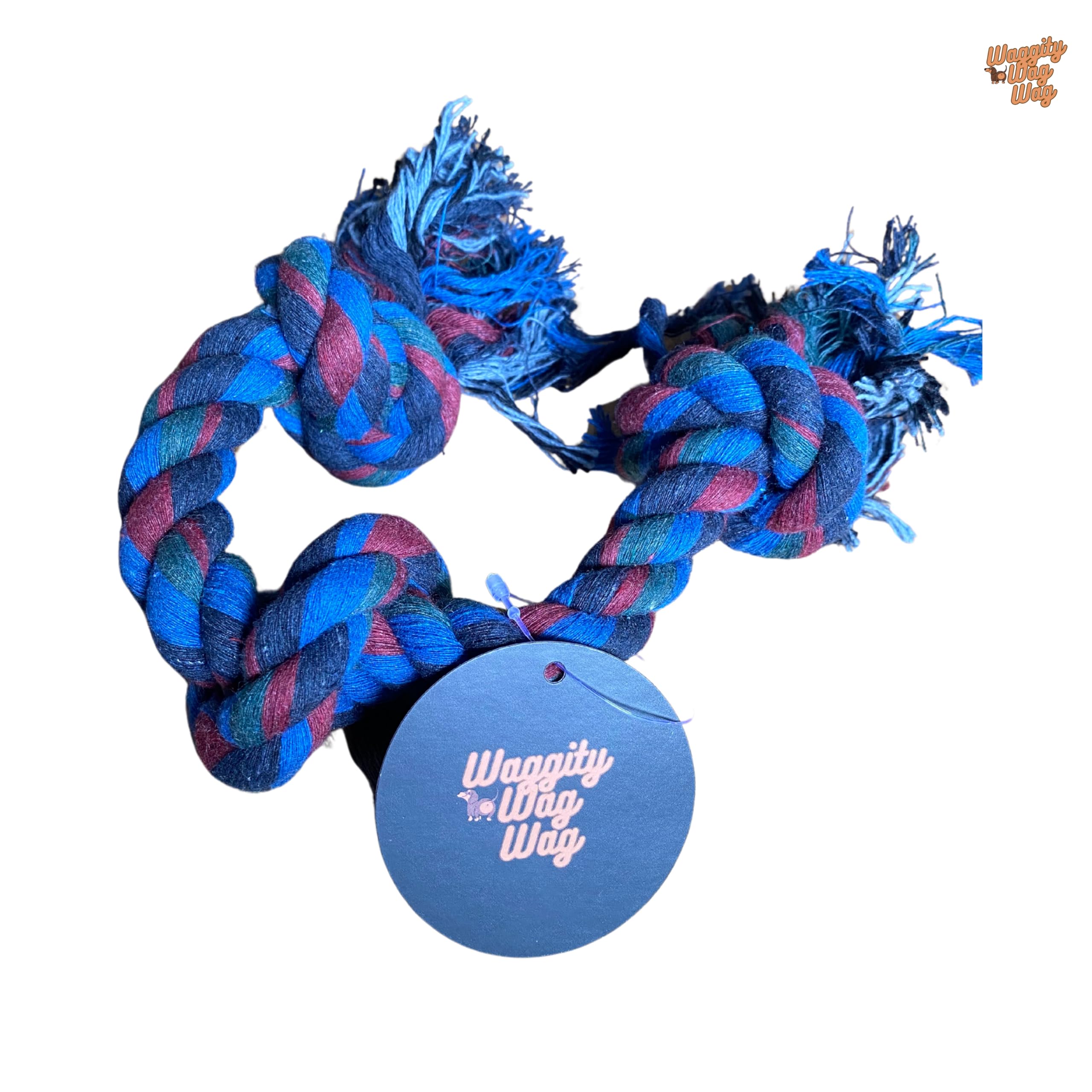 WaggityWagWag-Braided Rope Dog Toy with Fabric Tassels (B0DDY7PMPY) Amazon Price History, Amazon Price Tracker